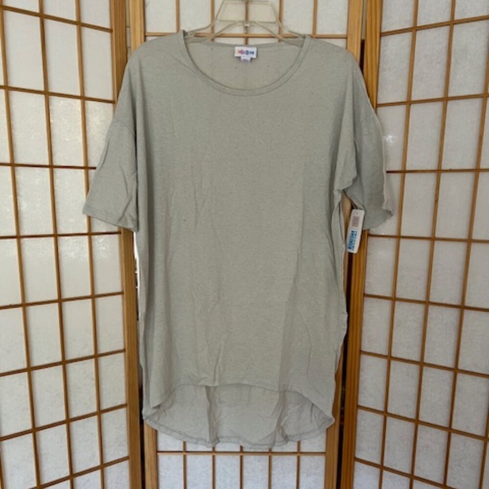 LuLaRoe Shirt. Irma.Tan